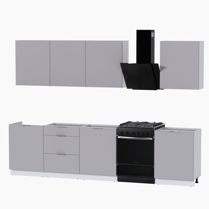 Набор корпусной мебели для кухни " Микс Топ-8" кашемир/ кашемир