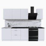 Набор корпусной мебели для кухни " Микс Топ-6" белый премиум/тунис