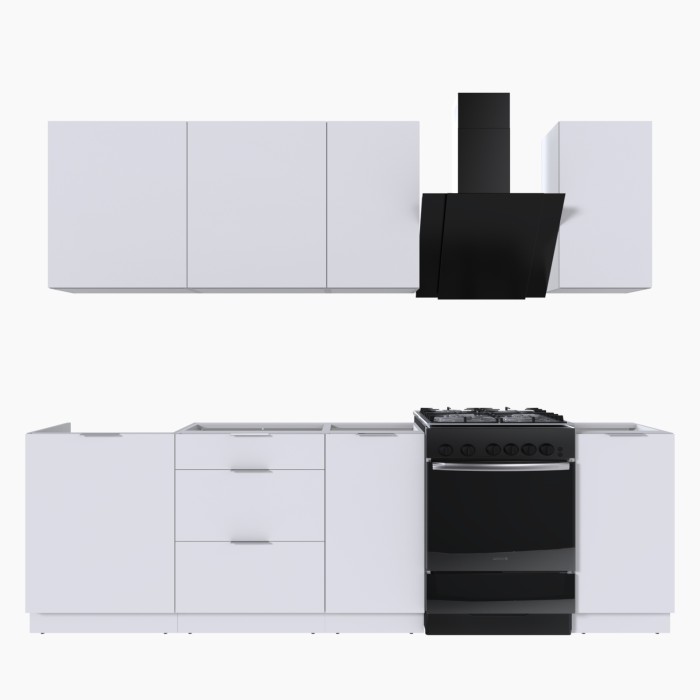 Набор корпусной мебели для кухни " Микс Топ-5" белый премиум