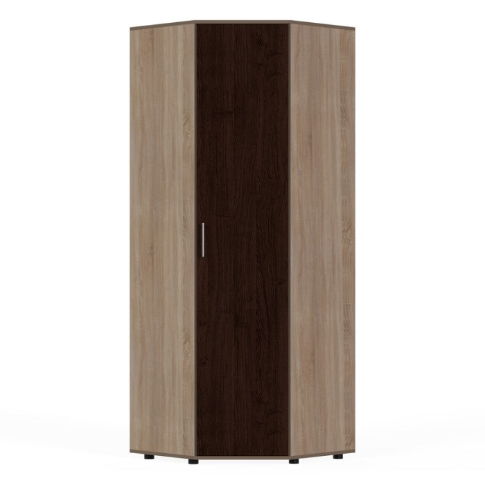 Шкаф для одежды угловой К-011 (дуб сонома/дуб венге)