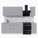 Набор корпусной мебели для кухни " Микс Топ-5" кашемир/ кашемир/мрамор марквина