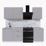 Набор корпусной мебели для кухни " Микс Топ-4" кашемир/ кашемир/мрамор марквина