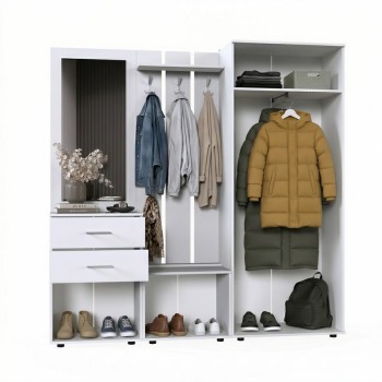 Набор мебели для прихожей "Визит-4" (дуб венге)