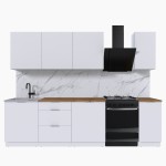 Набор корпусной мебели для кухни " Микс Топ-7" белый премиум/дуб вотан