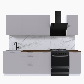 Набор корпусной мебели для кухни " Микс Топ-5" кашемир/ кашемир/дуб флагстаф темный