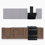 Набор корпусной мебели для кухни " Микс Топ-6" кашемир/дуб крафт табачный