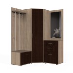 Набор мебели для прихожей "Визит-2" (дуб сонома/дуб венге)