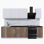 Набор корпусной мебели для кухни " Микс Топ-7" белый премиум/дуб каньон/тунис