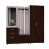 Набор мебели для прихожей "Визит-4" (шимо светлый/дуб венге)
