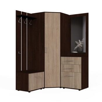 Набор мебели для прихожей "Визит-2" (дуб венге/дуб сонома)