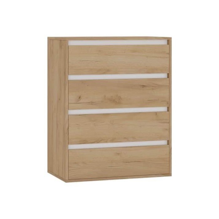 Комод Р-001 (Рио-1) дуб крафт золотой/белый