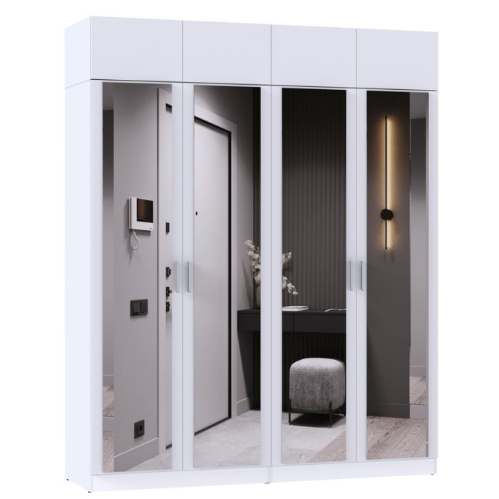 Набор мебели для жилой комнаты "Марсель-357" МР 01-357  белый премиум