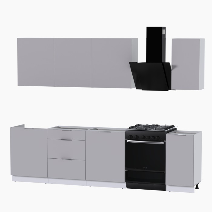 Набор корпусной мебели для кухни " Микс Топ-7" кашемир/ кашемир