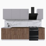 Набор корпусной мебели для кухни " Микс Топ-7" кашемир/дуб крафт табачный/дуб флагстаф темный