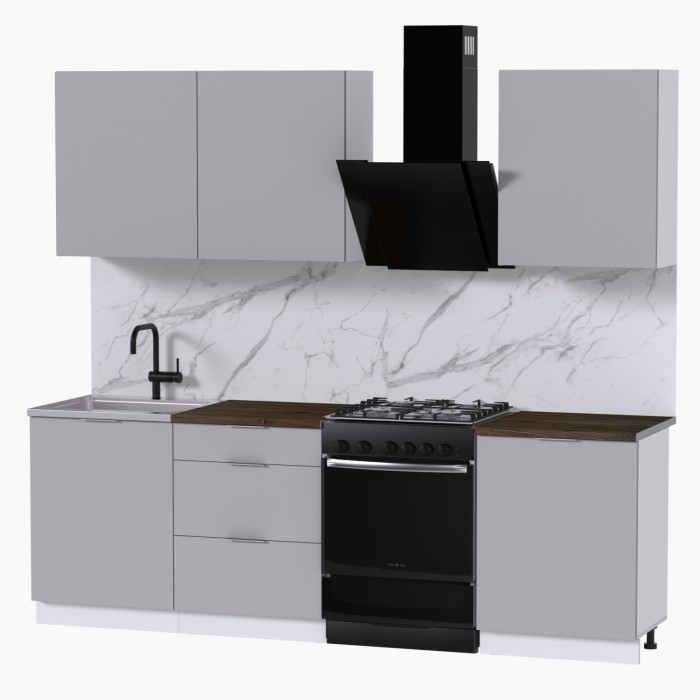 Набор корпусной мебели для кухни " Микс Топ-4" кашемир/ кашемир/дуб флагстаф темный