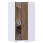 Шкаф для одежды МР-12 (580, 1 зеркало ) дуб крафт табачный