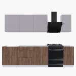 Набор корпусной мебели для кухни " Микс Топ-7" кашемир/дуб крафт табачный