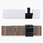 Набор корпусной мебели для кухни " Микс Топ-8" белый премиум/дуб каньон