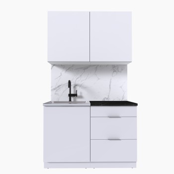 Набор корпусной мебели для кухни " Микс Топ-1" белый премиум/тунис