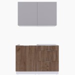 Набор корпусной мебели для кухни " Микс Топ-1" кашемир/дуб крафт табачный