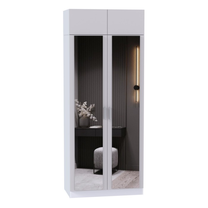 Шкаф для одежды МР-28 (580, 2 зеркала ) кашемир