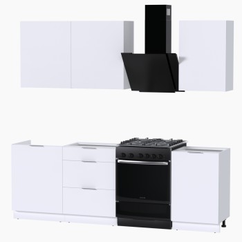 Набор корпусной мебели для кухни " Микс Топ-3" белый премиум