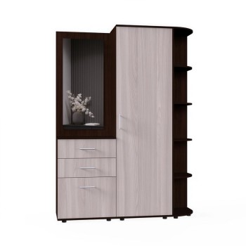 Набор мебели для прихожей "Визит-3" (дуб венге/шимо светлый)