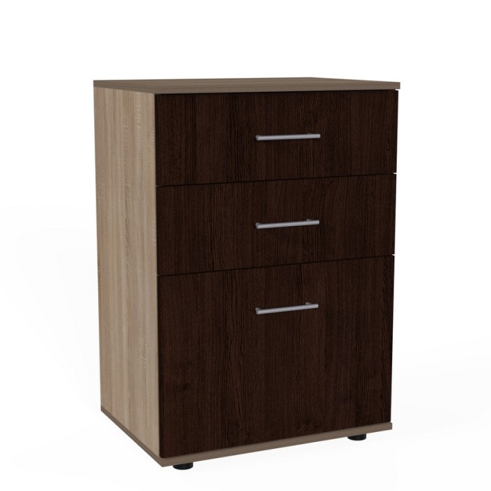 Тумба с выдвижными ящиками К-009 (дуб сонома/дуб венге)