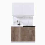 Набор корпусной мебели для кухни " Микс Топ-1" белый премиум/дуб каньон/тунис