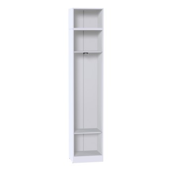 Шкаф для одежды МР-25 (420,1 зеркало ) белый премиум