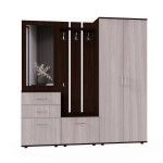 Набор мебели для прихожей "Визит-4" (дуб венге/дуб сонома)