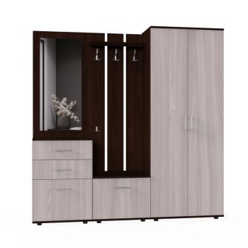 Набор мебели для прихожей "Визит-4" (дуб венге/дуб сонома)