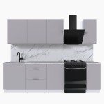 Набор корпусной мебели для кухни " Микс Топ-6" кашемир/ кашемир/мрамор марквина