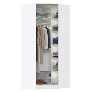 Шкаф для одежды МР-10 (580 ) белый премиум