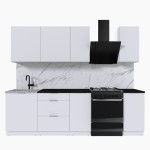 Набор корпусной мебели для кухни " Микс Топ-5" белый премиум/тунис