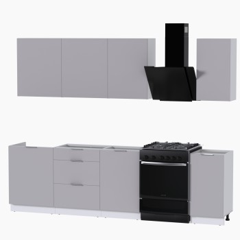 Набор корпусной мебели для кухни " Микс Топ-6" кашемир/ кашемир