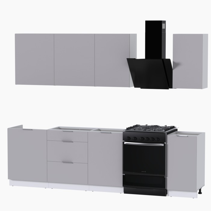 Набор корпусной мебели для кухни " Микс Топ-6" кашемир/ кашемир