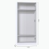 Шкаф для одежды МР-26 (580, 1 зеркало ) белый премиум