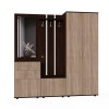 Набор мебели для прихожей "Визит-4" (дуб венге/шимо светлый)