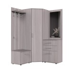 Набор мебели для прихожей "Визит-2" (шимо светлый)