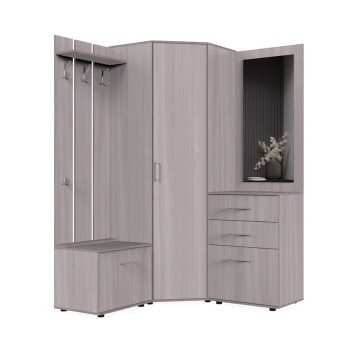 Набор мебели для прихожей "Визит-2" (шимо светлый)