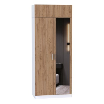 Шкаф для одежды МР-29 (580, 1 зеркало ) дуб крафт золотой